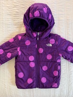 The North Face reversible hooded jacket in toddler girls size 3T